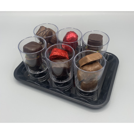 Plateau de 6 verrines chocolat Plateau de 6 verrines chocolat