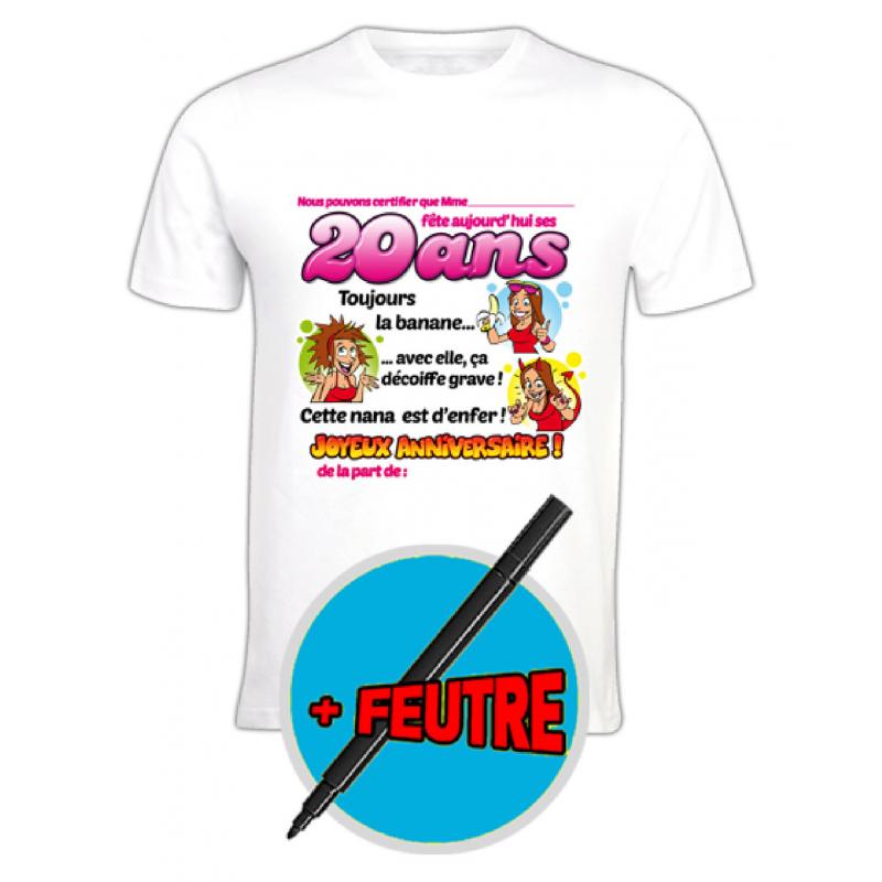 Tee-shirt anniversaire 50 ans - belle femme