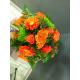 bouquet rond orange