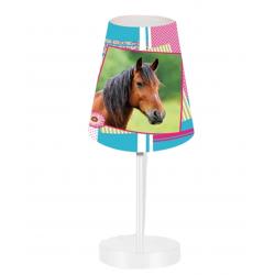 Lampe de chevet avec image cheval