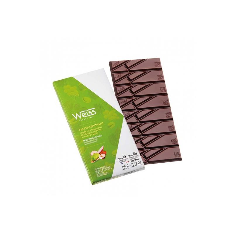 Tablette Chocolat Bio Noir à la Fleur de Sel - Façon Chocolat