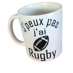 Mug j ' peux pas j'ai rugby