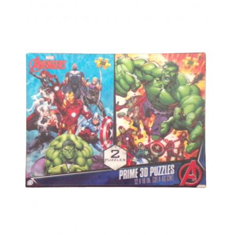 2 Puzzles en image 3D avengers