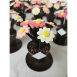 Bouquet de fleurs en chocolat