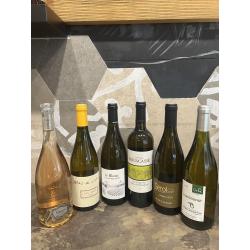 sélection de vins blanc et rosé