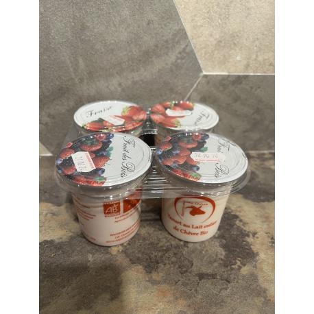 Yaourt au lait entier de chèvre BIO saveur fruits des bois Yaourt au lait entier de chèvre BIO saveur fruits des bois