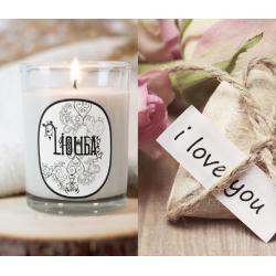 Bougie Santal, Rose, Ambre