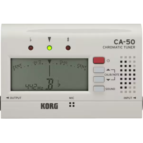 Korg Tuners CA-50 Chromatique Blanc Korg Tuners CA-50 Chromatique Blanc