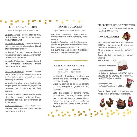 carte gourmande 2025