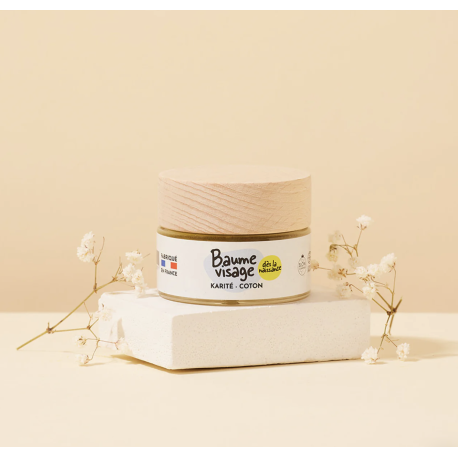 Baume visage bébé au karité & coton – Pototam