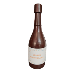 Bouteille en chocolat Joyeux Anniversaire