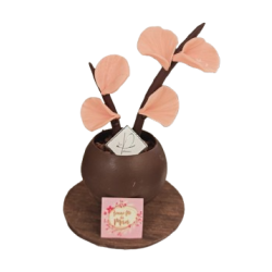fleur en chocolat
