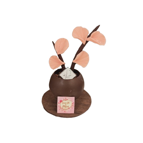 fleur en chocolat