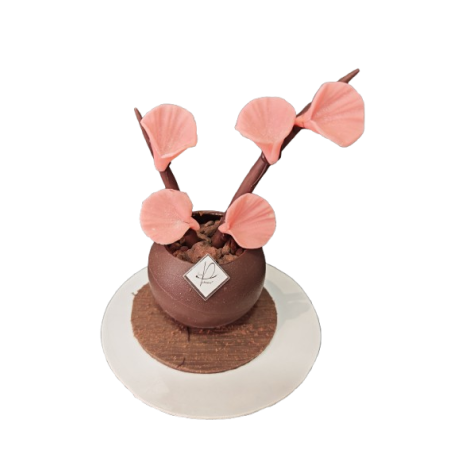 fleur en chocolat