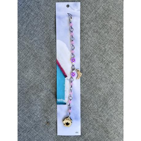 Compte rangs artisanal MADE IN FEURS diamètre 6 mm ROSE