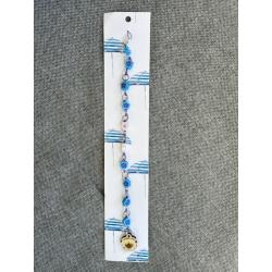 Compte rangs artisanal MADE IN FEURS diamètre 6 mm BLEU