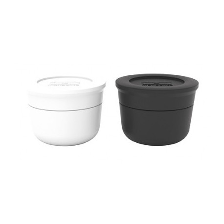 RÉCIPIENT SAUCE BLANC ET NOIR RÉCIPIENT SAUCE BLANC ET NOIR