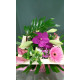 Bouquet carré sur structure