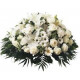 Coussin rond blanc