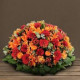 Coussin rond orange