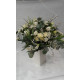 Bouquet rond romantique blanc